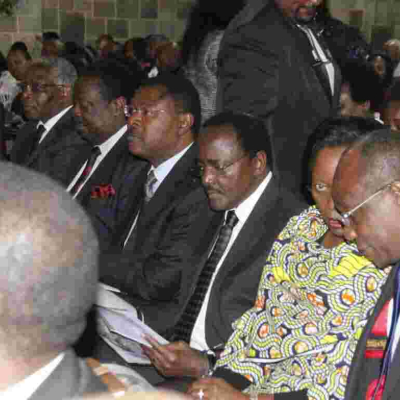 Man Names Kibaki, Kalonzo among 10 Kenneth Matiba's 'Enemies' During His Funeral Service in Nairobi