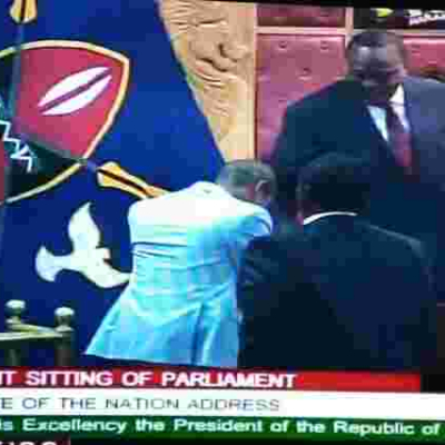 President Kenyatta, Babu Owino Finally Shake Hands 