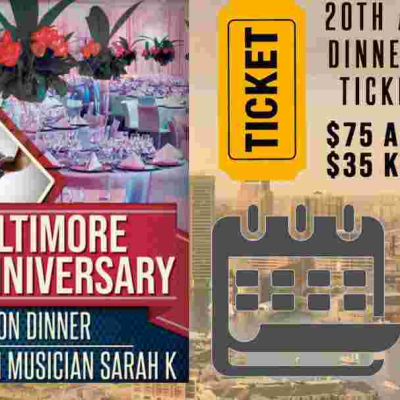 KCFA 20th Anniversary Dinner Featuring Musician Sarah K: Sat, June 16th, 2018