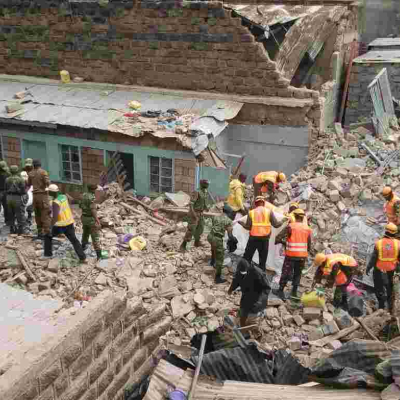 Three People Confirmed Dead, Several Feared Trapped as 5-Story Building Collapses in Nairobi 