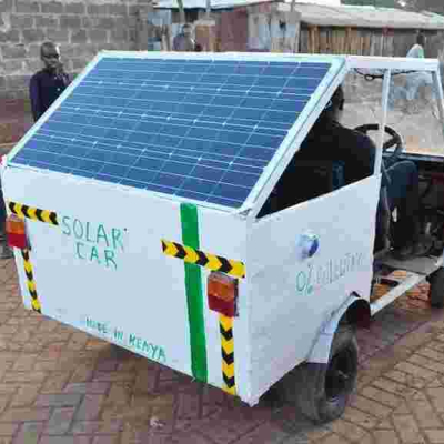 Kenyan Student Develops Solar-Powered Car