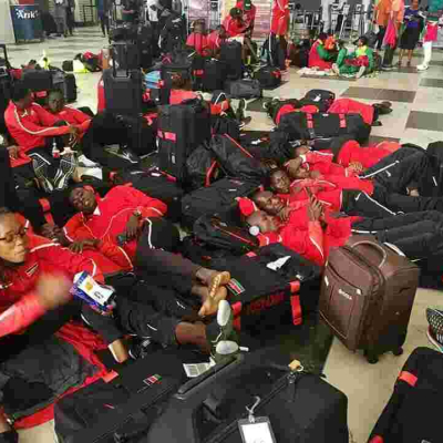 Kenyan Athletes Forced to Spend Night on the Floor at Lagos International Airport in Nigeria