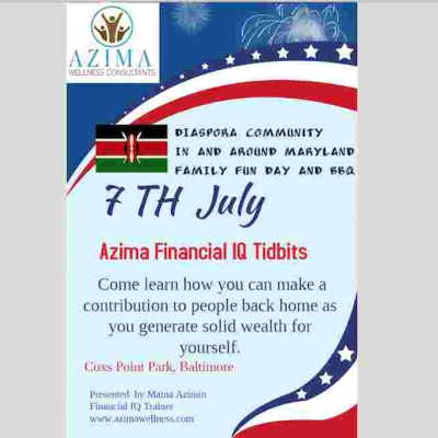 Azima Wellness Consultants Engagement with the Diaspora in Baltimore, MD