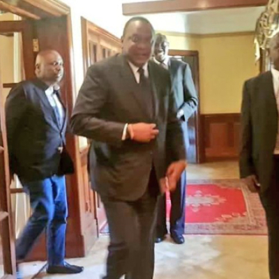 President Kenyatta Visits Retired President Moi at His Rural Home