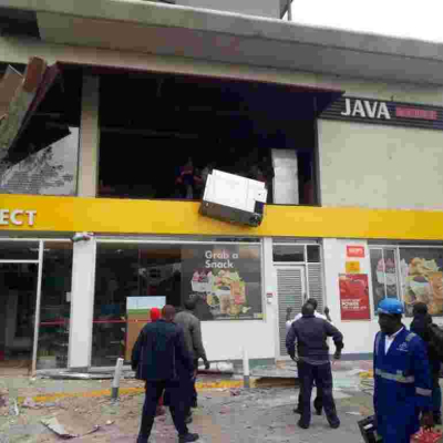 NEMA Demolishes Multi-Million Shilling Java House Outlet, Shell Fuel Station in Nairobi