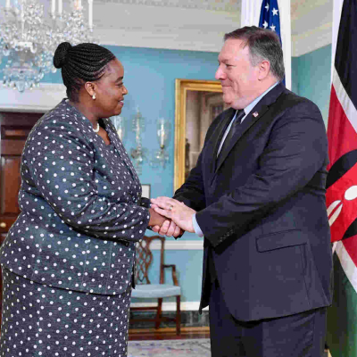Foreign Affairs Minister Monica Juma Meets Top US Gov't Officials Ahead of President Uhuru Visit to the US