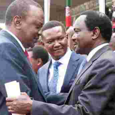 Kalonzo Vows to Work with President Uhuru, Says No One Will Come Between Them