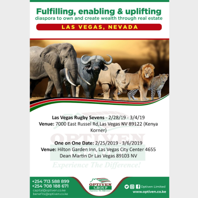 Optiven to Showcase at Kenya  Korner in LAs Vegas during the Upcoming 2019 USA Sevens Rugby