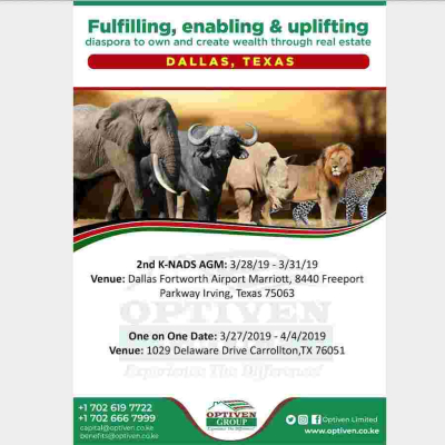 Real Estate Firm Optiven Visits Dallas, Texas March 27th to April 4th 