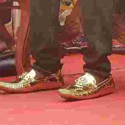 Nairobi Governor Mike Sonko Pictured Wearing Gold Shoes Worth Millions [PHOTOS]