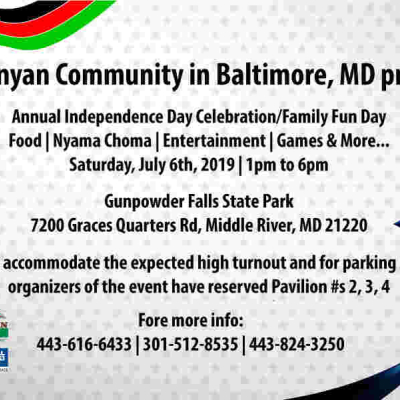 Username Investments Set to Join the Kenyan Community in Baltimore for the Annual Independence Day Celebrations