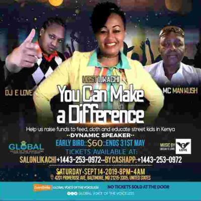 Global Voice of the Voiceless Invites You to their 2nd Annual Gala on Sep 14th in Baltimore - Purchase Advance Tickets Today