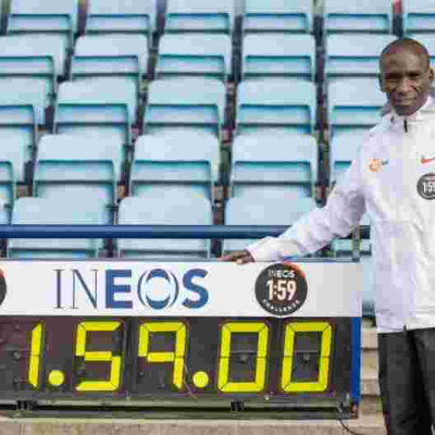 #INEO159Challenge: Kenya's Eliud Kipchoge Lands in Vienna in Fresh Bid to Beat 2-Hour Marathon Barrier