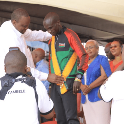 Eliud Kipchoge Thanks Uhuru after Receiving Highest Civilian Award