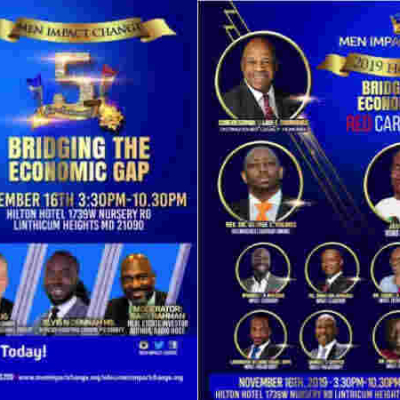 INVITE: Men Impact Change 5th Year Anniversary Gala: Nov 16th in Baltimore, MD