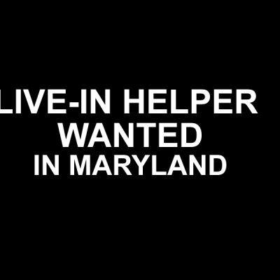 Live-in Nanny Wanted in Maryland