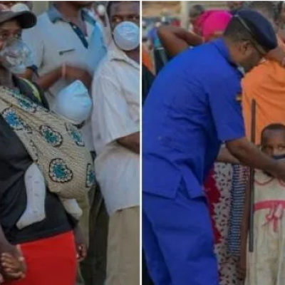Kenyan Woman Who was Photographed Wearing Face Mask Made from Plastic Bottle Gifted Sh100,000