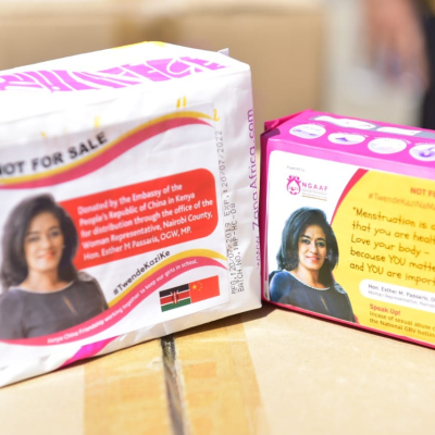 Esther Passaris Under Fire for Donating Sanitary Pads Branded with Her Portrait