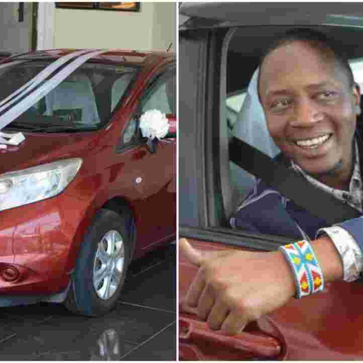President Uhuru’s Look-Alike Michael Gitonga Gifted Sh700,000 Car by Maridady Motors