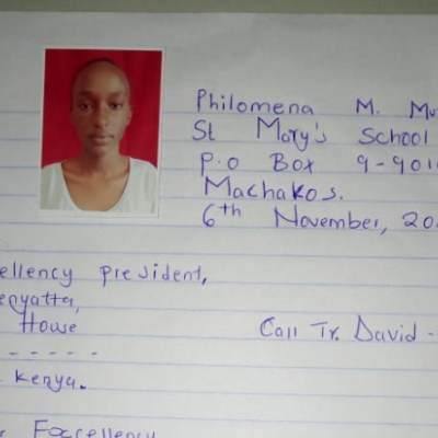 Girl Who Penned Emotional Letter to President Uhuru Returns to School After Governor Alfred Mutua's Intervention 