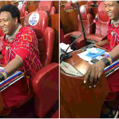 Senator Ledama Ole Kina Causes a Stir as He Enters Senate Chambers Dressed in Maasai Attire