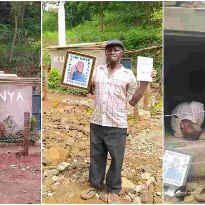 Elderly Kenyan Man Builds His Own Grave, Writes Eulogy in Readiness for His Death