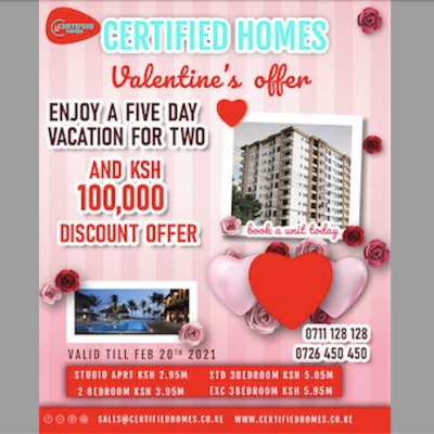 Certified Homes Valentine Offers