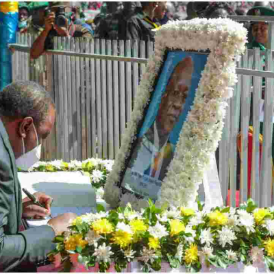 Uhuru Pauses Speech at Magufuli's Funeral Service in Honor of Muslim Prayer Call 