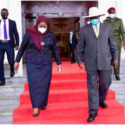 Tanzania’s New President Samia Suluhu Visits Uganda in Her Maiden Foreign Trip