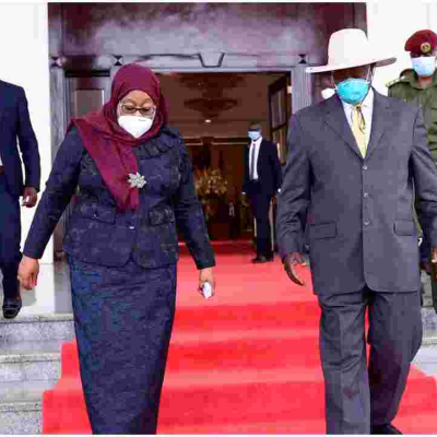Tanzania President Samia Suluhu Breaks Tradition, Wears Facemask in Public for the First Time