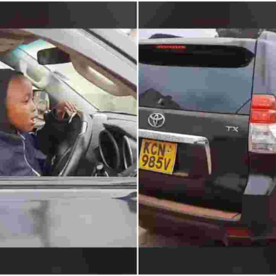 Father of 7-Year-Old Kenyan Boy Filmed Driving Toyota Prado Arrested 