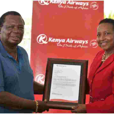Kenya Airways Gifts Francis Atwoli a Free Business Class Return Ticket to a Destination of His Choice