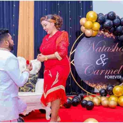 Flashy Preacher Reverend Lucy Natasha Gets Engaged to Fiancé Prophet Carmel