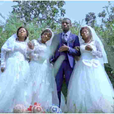 Man Marries Triplets in a Colorful Ceremony After Unknowingly Dating All of Them 