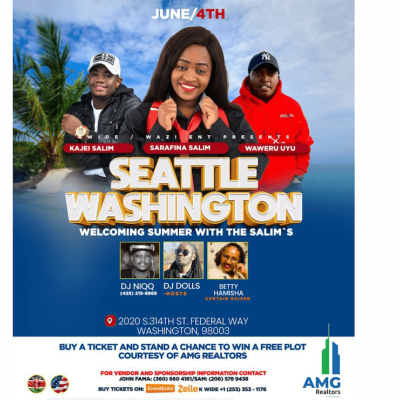 Mugithi Stars Kajei Salim, Sarafina Salim and Waweru Uyu Perform Live in Seattle, WA: Sat, June 4th, 2022