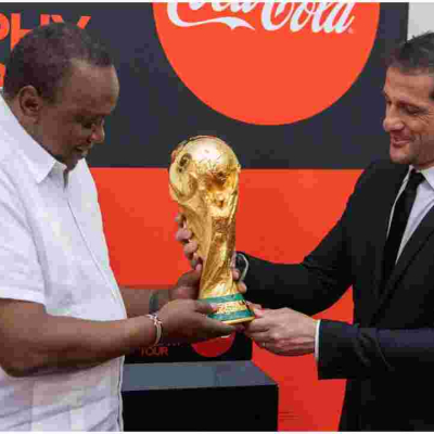 President Uhuru Receives FIFA World Cup Trophy in Nairobi  