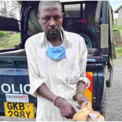 Man Caught Hawking Suspected Dog Meat in a Hot Pot in Nyandarua