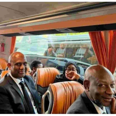 President Ruto Boards a Bus to Queen Elizabeth’s State Funeral in London