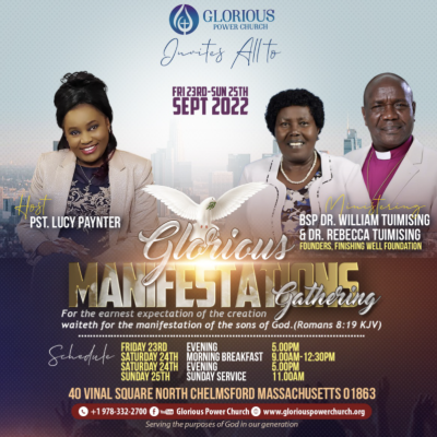 Glorious Manifestations Gathering: Sep 23rd - 25th, 2022 in Chelmsford, MA