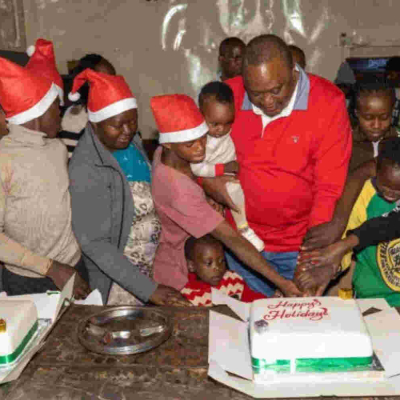 Former President Uhuru Kenyatta Presents Christmas Gifts to Children Homes