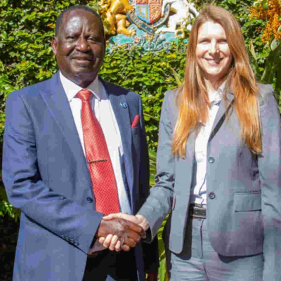 Raila Holds Talks with Jane Marriott, British High Commissioner to Kenya