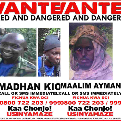 DCI Seeks Public's Help to Capture Al-Shabaab Terror Suspects Linked to Attacks in Kenya