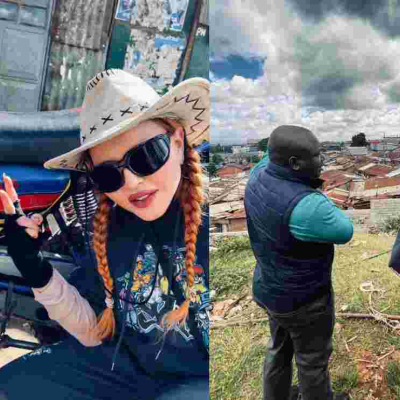 American Pop Star Madonna Tours Kibera Slums in Kenya Visit 