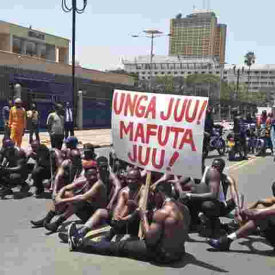 Comedian Eric Omondi Arrested While Leading a Protest Outside Parliament