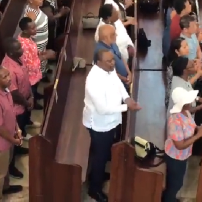 Retired President Uhuru Kenyatta Celebrates Easter Sunday in Mombasa