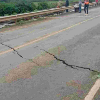 Mai Mahiu-Narok Highway Closed After Crack Cuts Along the Road