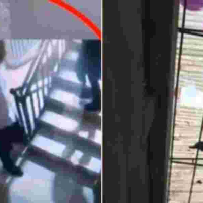 Disturbing Footage: Banker Falls From 3-Storey Building After Interaction with Woman