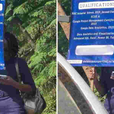 Graduate Who Begged for Jobs in Nairobi Streets Refutes Misinformation About Securing US Job