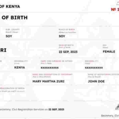 Kenyan Govt Urges Diaspora to Register Birth Certificates for Children Born Overseas