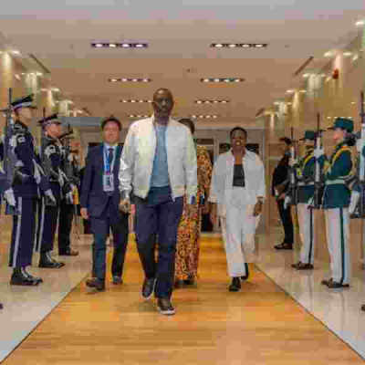 President Ruto lands in Seoul for Korea-Africa Summit